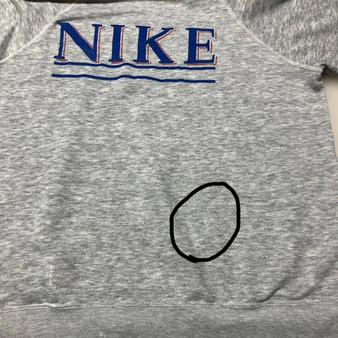 80s 紺タグ US古着 NIKE/ナイキ ヴィンテージスウェット L グレー