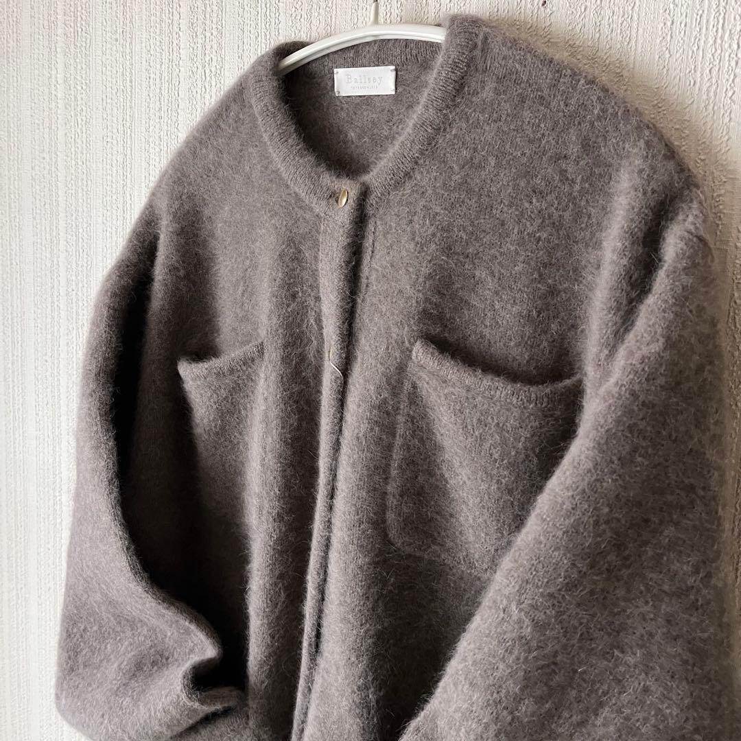 Ballsey フォックスヤク クルーネックカーディガンベージュ