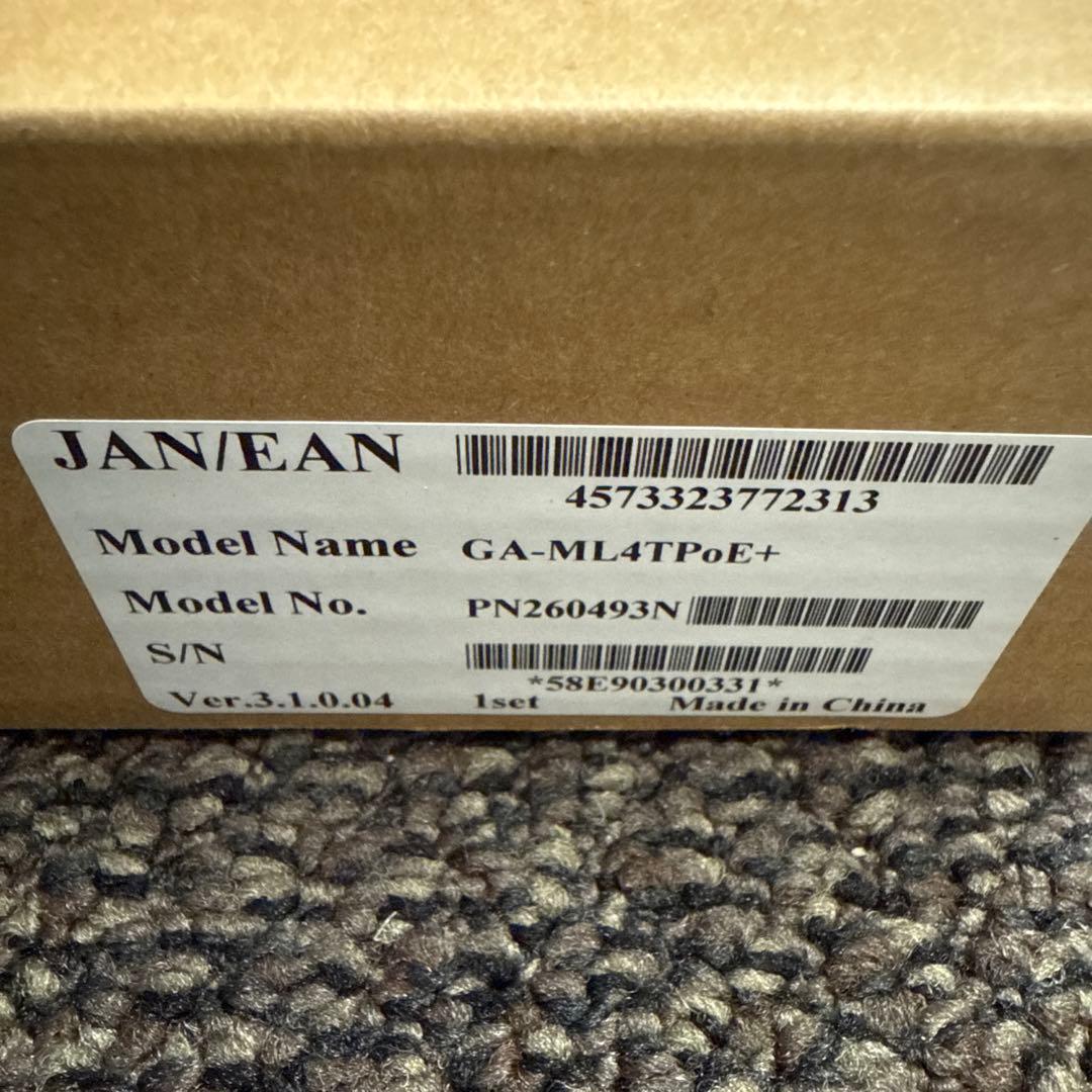 新品　パナソニックEWネットワークス GA-ML4TPoE+　PN260493N