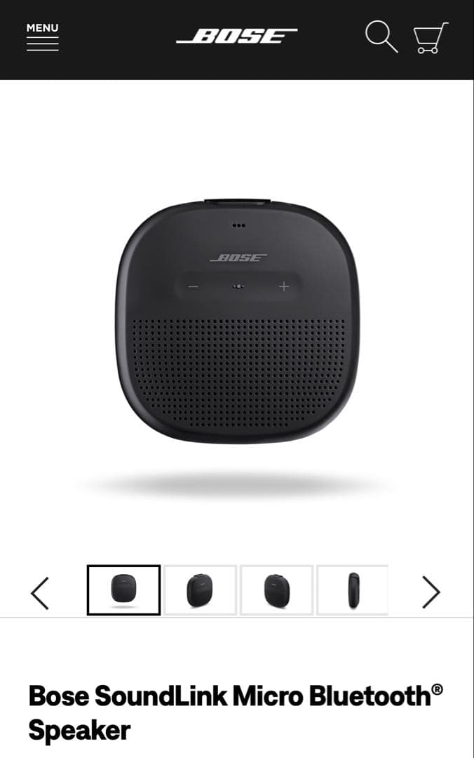 【新品未開封】Bose SoundLink Micro スピーカー(ブラック)