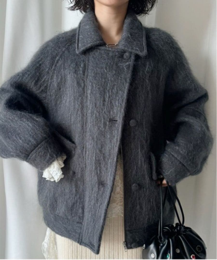 UND MOHAIR SHAGGY FLIGHT JACKET⭐︎コート