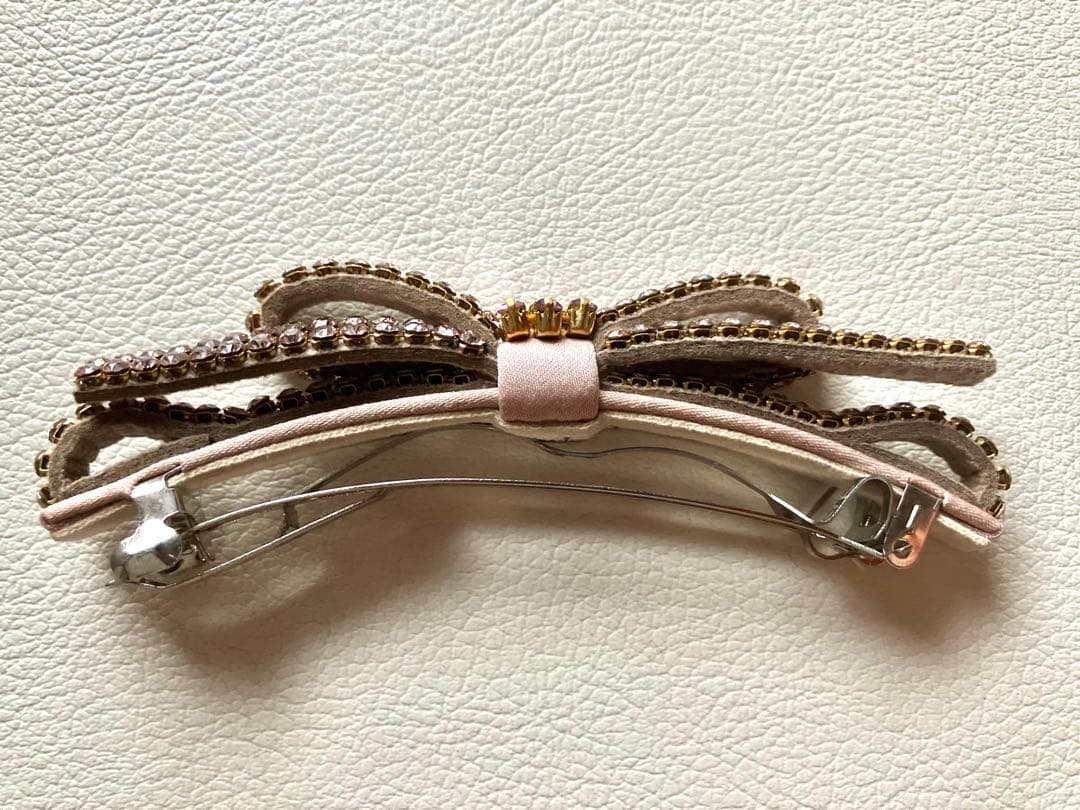 Complex Biz スワロフスキー　リボン　バレッタ