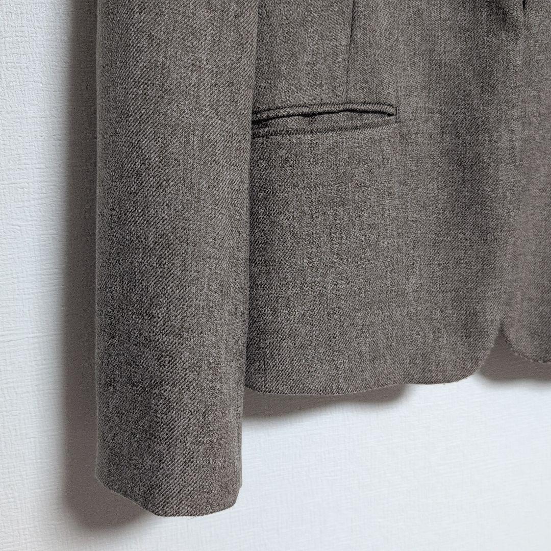 23区　ウールライクカルゼ ノーカラージャケット & スカート セットアップ