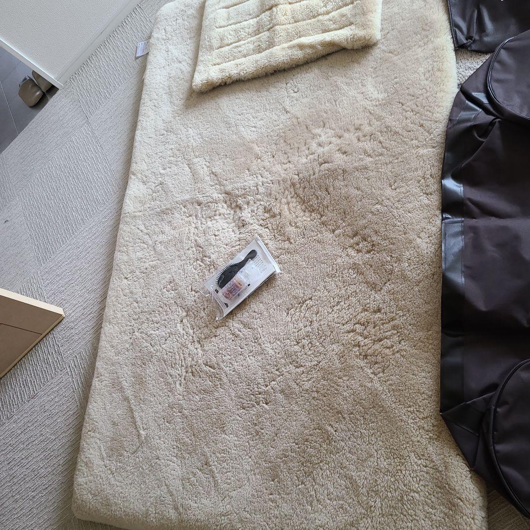 じぶんまくら　ムートンシーツ　プレミアム　枕カバー付き　セミダブル　日本ムートン