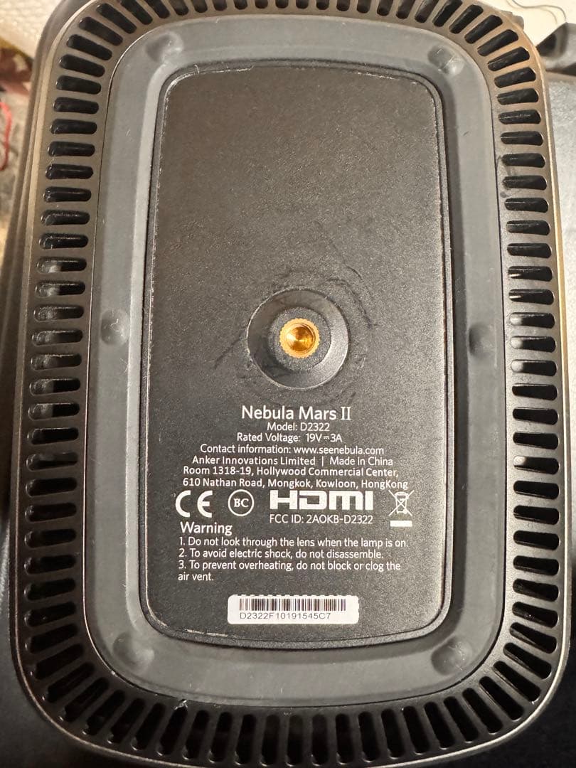 ANKER Nebula Mars2プロジェクター　ジャンク扱い