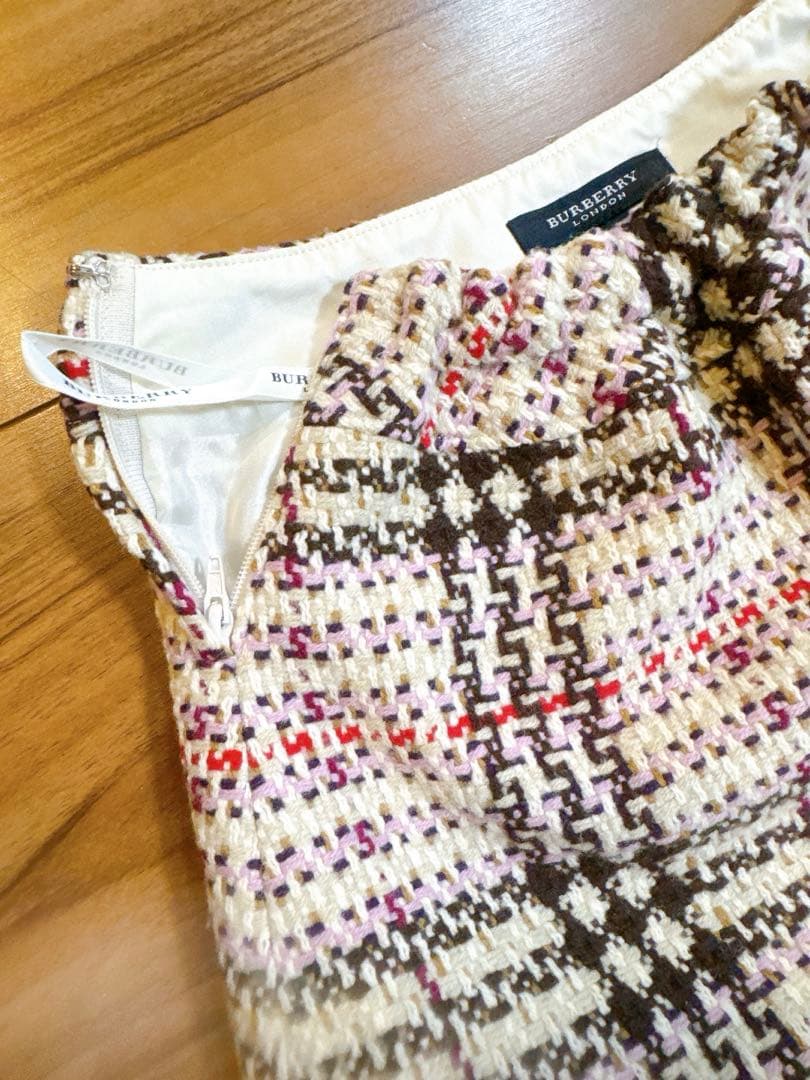 Burberry ツイードジャケットスカートセット