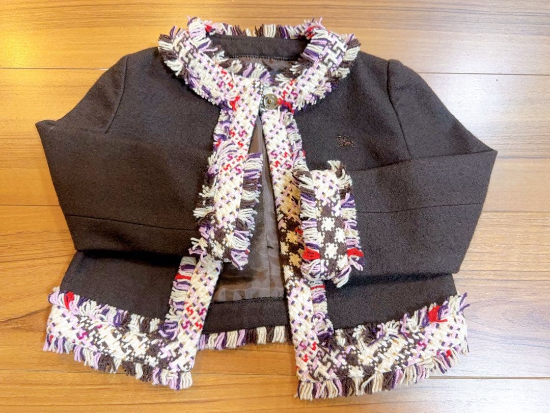 Burberry ツイードジャケットスカートセット