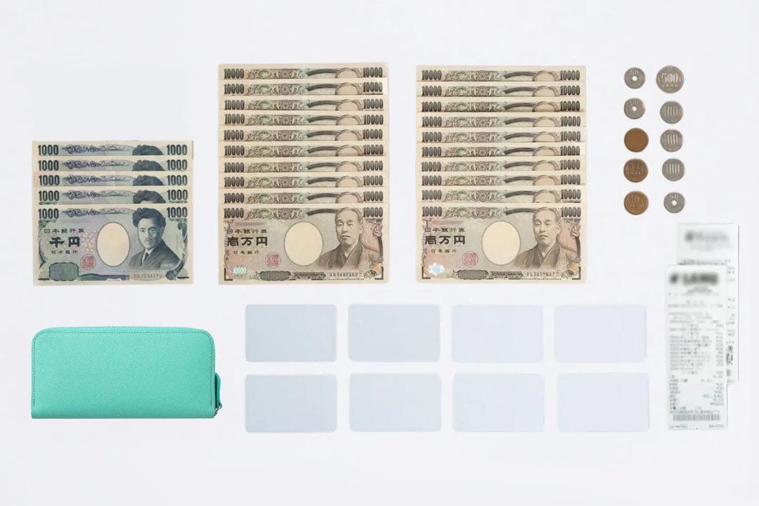 [新進工房] 極小長財布バタール-キャビアスキンレザー