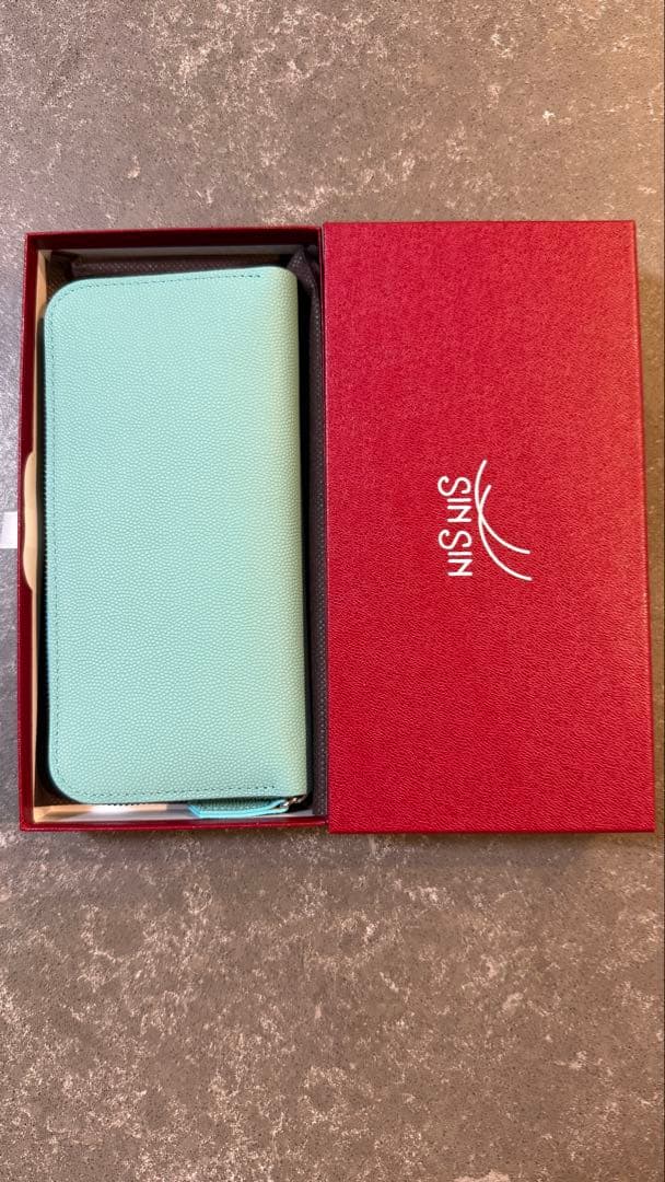 [新進工房] 極小長財布バタール-キャビアスキンレザー