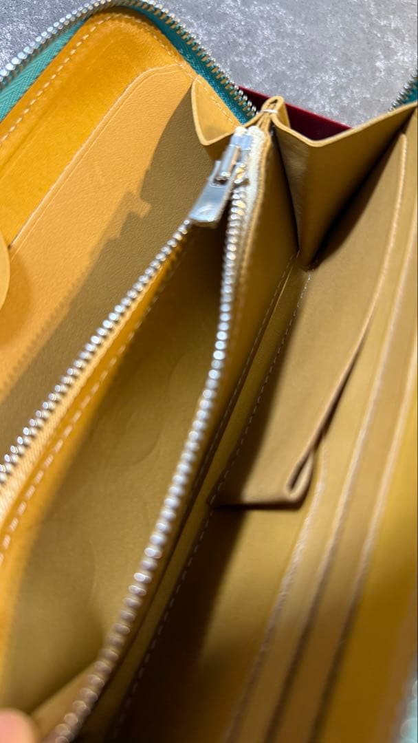 [新進工房] 極小長財布バタール-キャビアスキンレザー