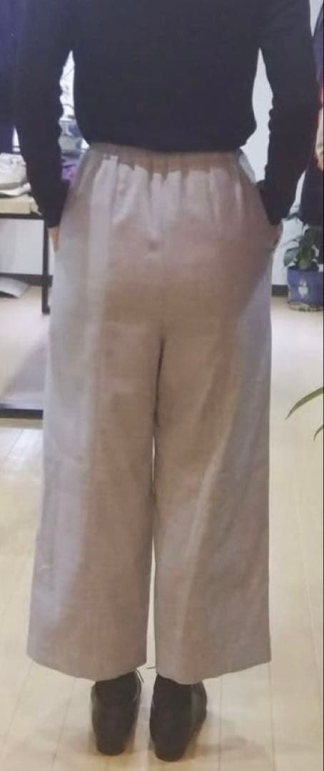 フィルデフェール◇ FIL DE FER ウール レーヨン ジョーゼットパンツ