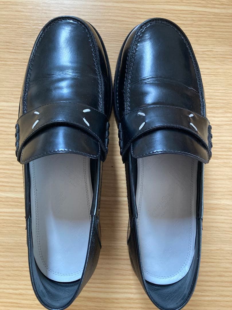 あんしん鑑定◎マルジェラローファー /黒 /普段23.5着用でちょうどのサイズ