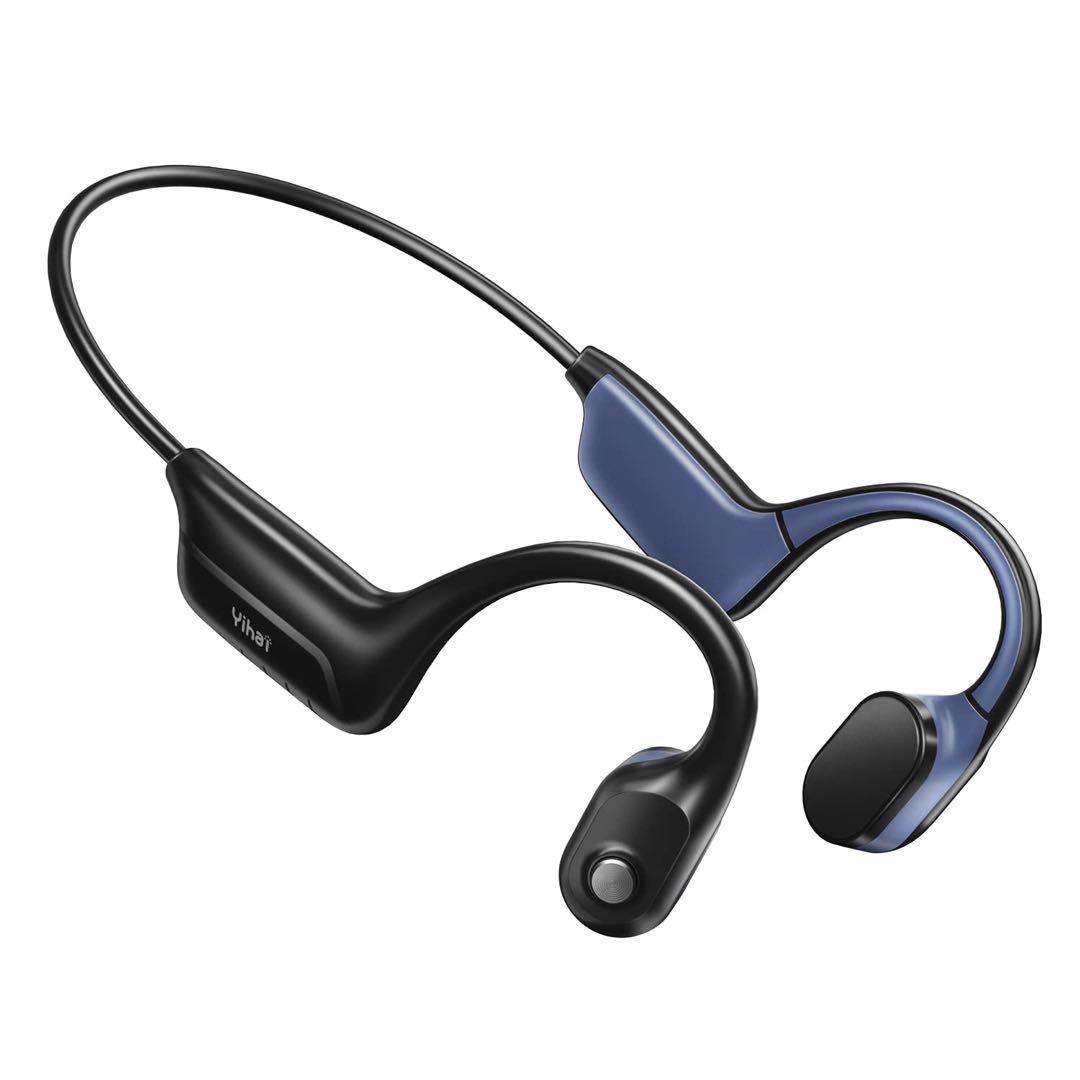 骨伝導ヘッドホン 12時間超長再生可能 耳掛け式 Bluetooth マイク付き