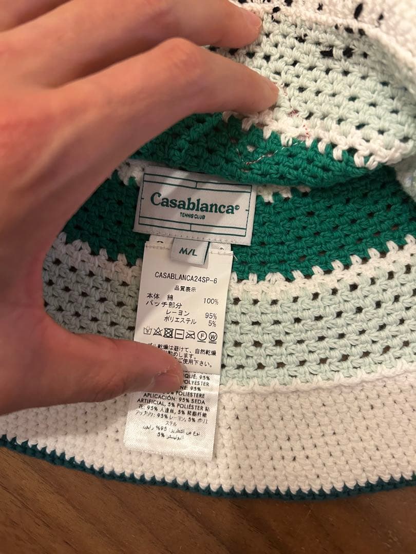 CASABLANCA ニットバケットハット　カサブランカ