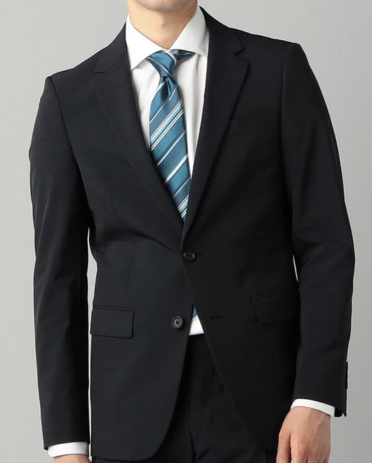 【新品、未使用】COMME CA MEN ネイビー ビジネススーツ