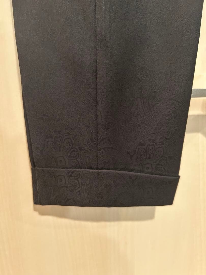 ETRO ペイズリー柄スーツ 黒44