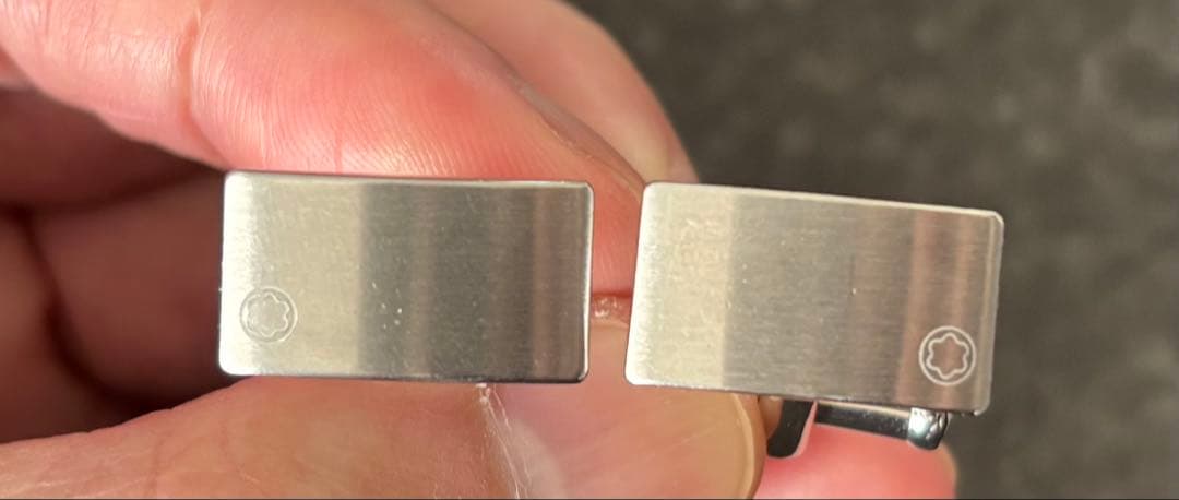 MONTBLANC ステンレスカフリンクス