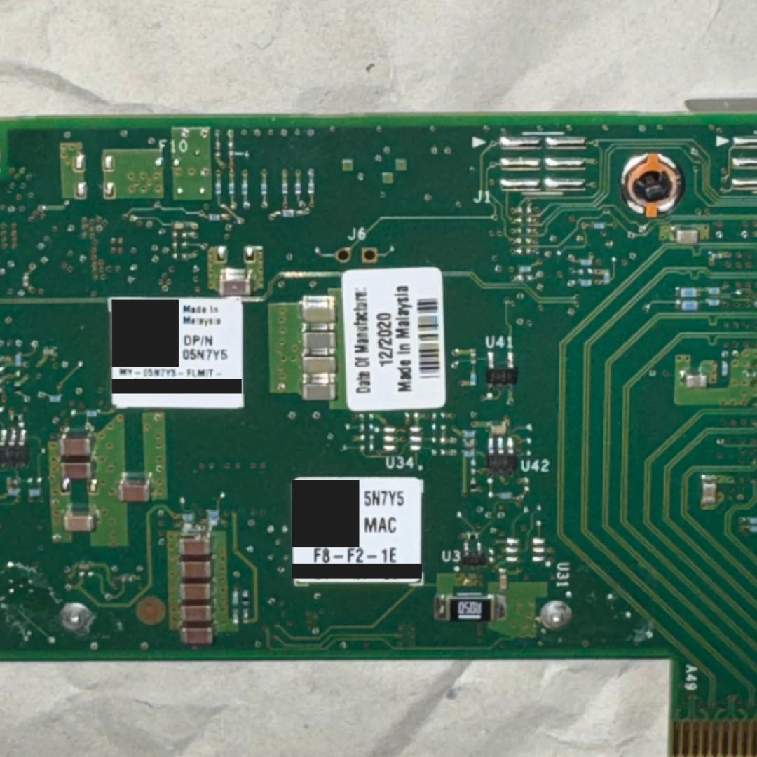 拡張カード X710-DA2 PCIe 10GbE SFP+ Dell OEM FW9.54