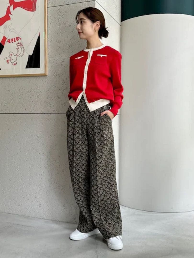 CABaN NOIXジャカード 2タックセミワイドパンツ