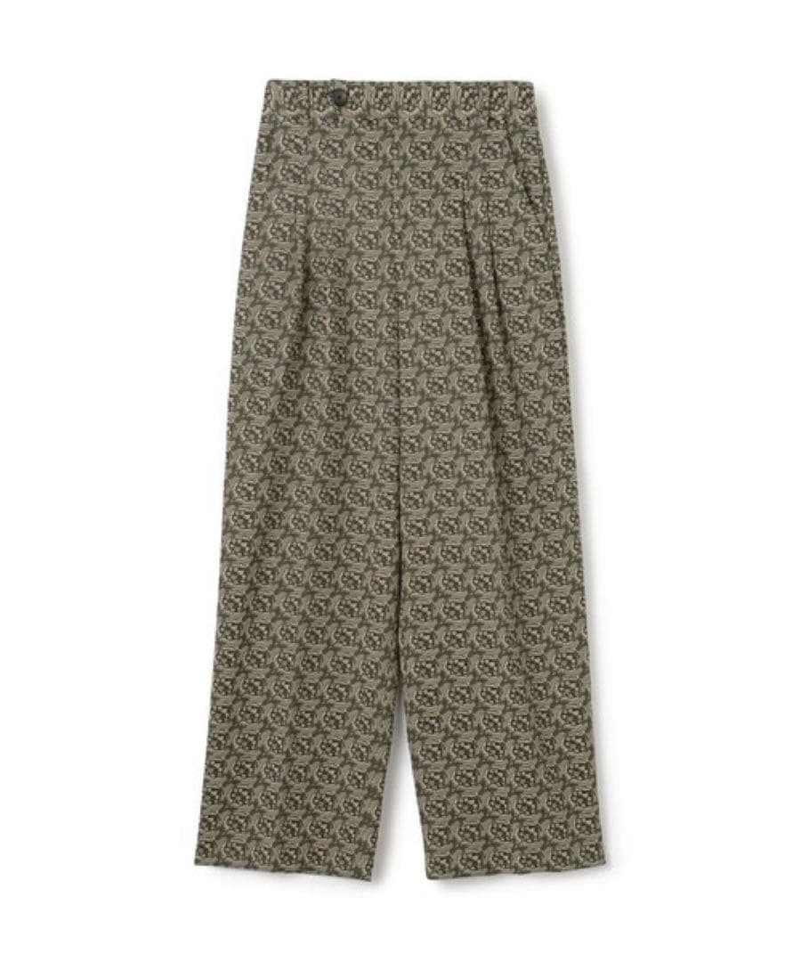 CABaN NOIXジャカード 2タックセミワイドパンツ