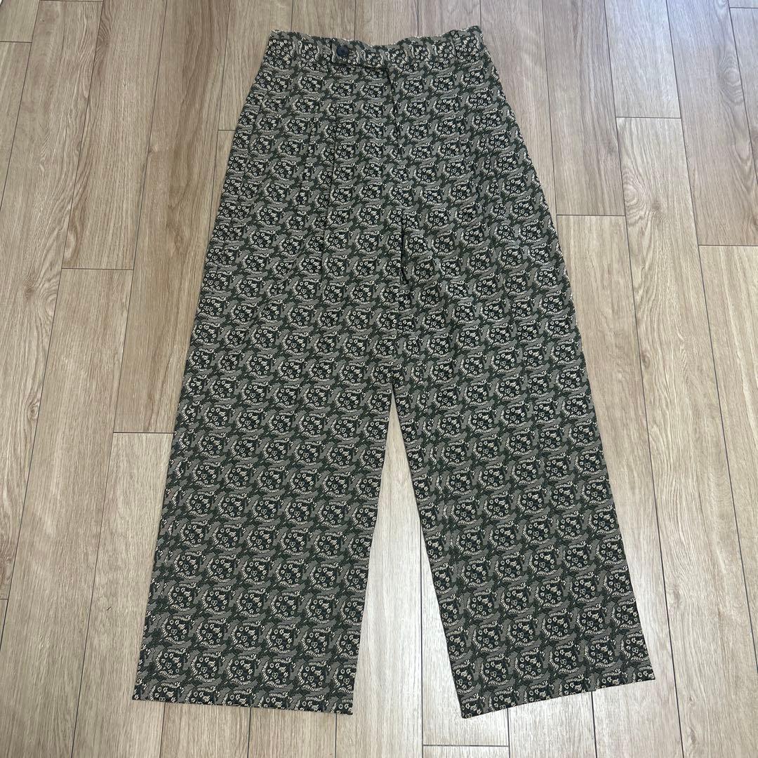 CABaN NOIXジャカード 2タックセミワイドパンツ