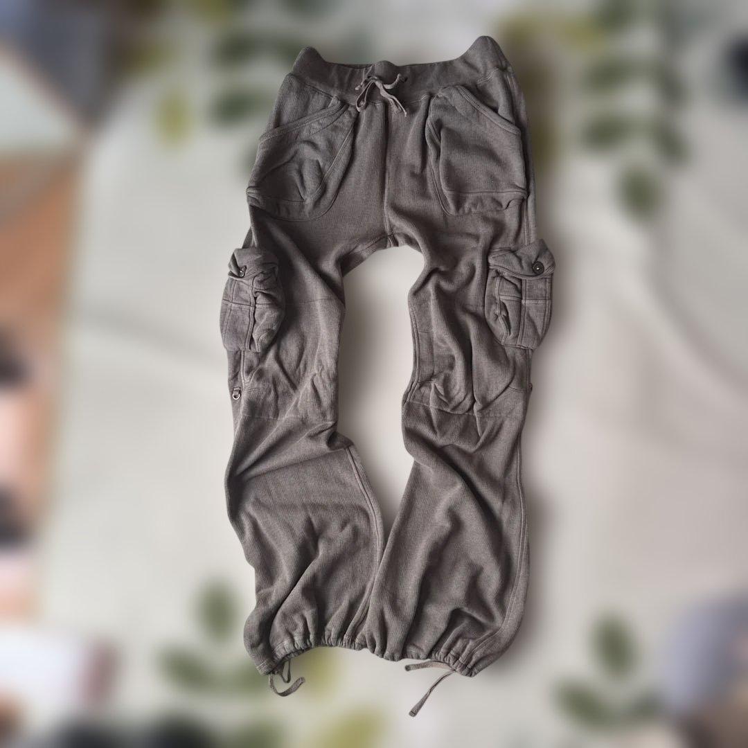 【K】goa ゴア ワークパンツ カーゴパンツ リアルファー付き カーキ系