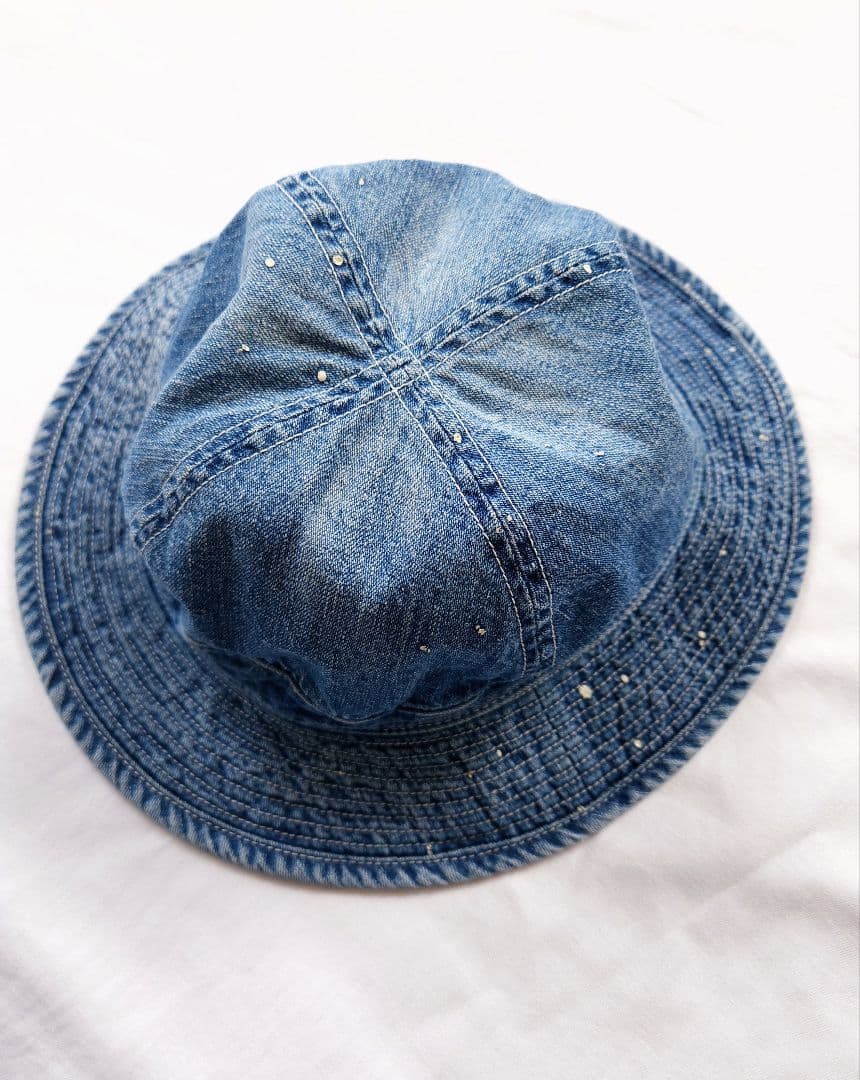 orslow　オアスロウ　デニム　希少　ペンキ加工　バケットハット　帽子