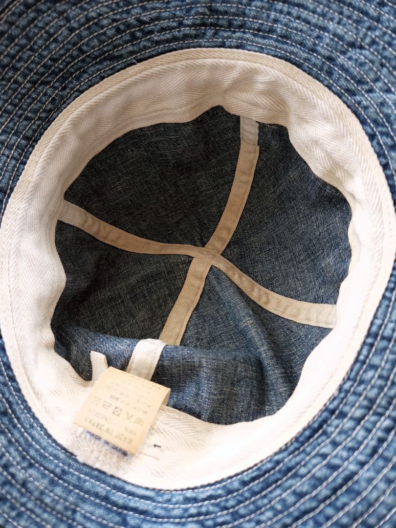 orslow　オアスロウ　デニム　希少　ペンキ加工　バケットハット　帽子