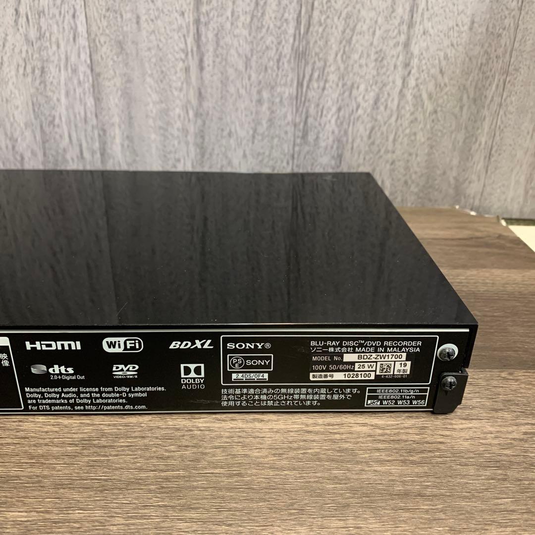 m100205m SONY ブルーレイレコーダー BDZ-ZW1700