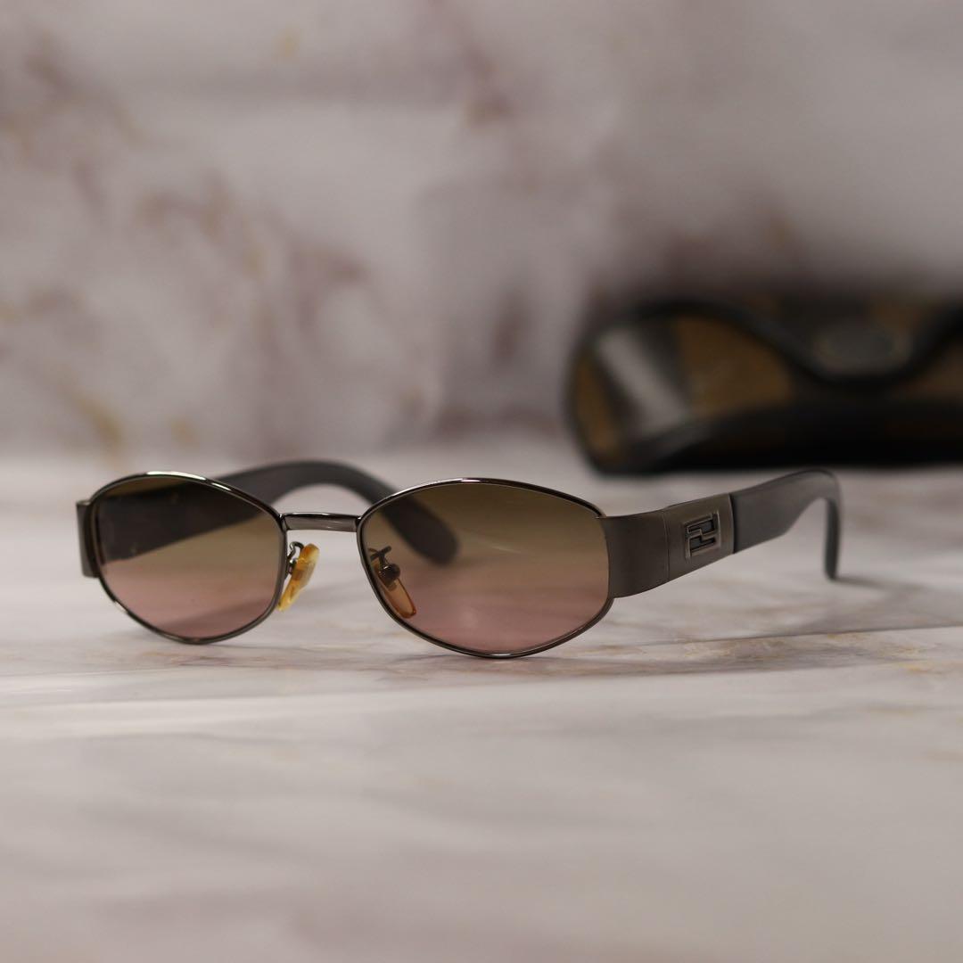 FENDI オーバル y2k アンティーク レトロ メガネ ケース付き