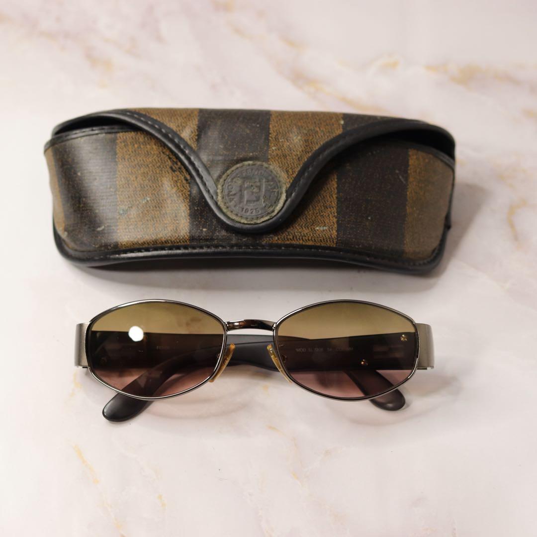 FENDI オーバル y2k アンティーク レトロ メガネ ケース付き