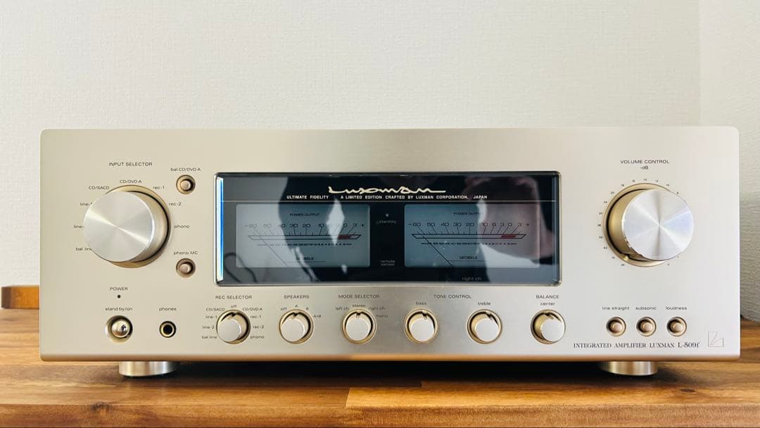 美品 ラックスマン L-509f プリメインアンプ メンテナンス済み