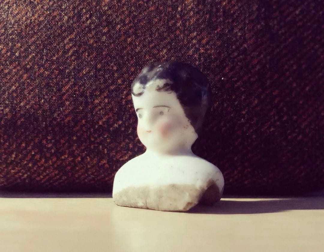 1920年代　ヴィンテージ ドイツ製 古董陶器ドールヘッド