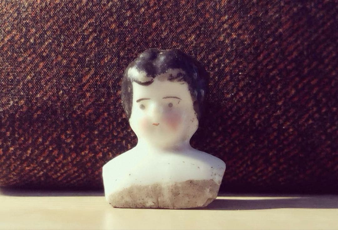 1920年代　ヴィンテージ ドイツ製 古董陶器ドールヘッド