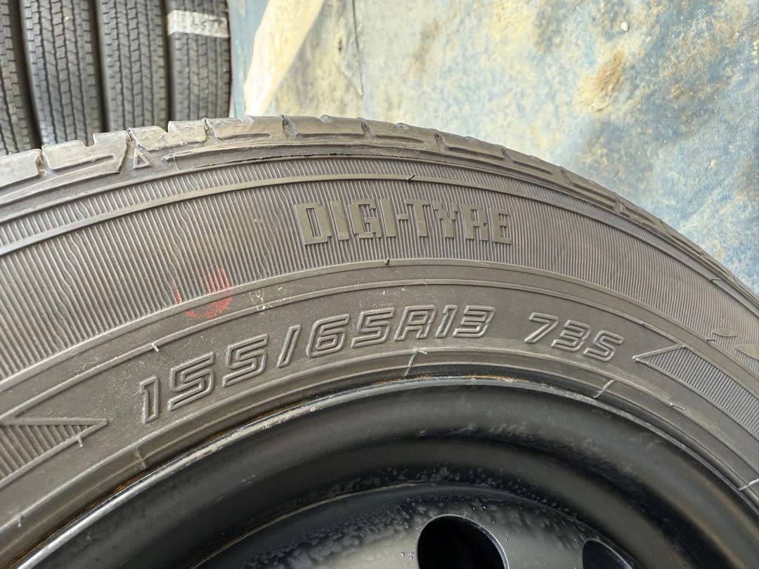 JPSサマータイヤ155／65R13 73Sスチールホイールセット深溝