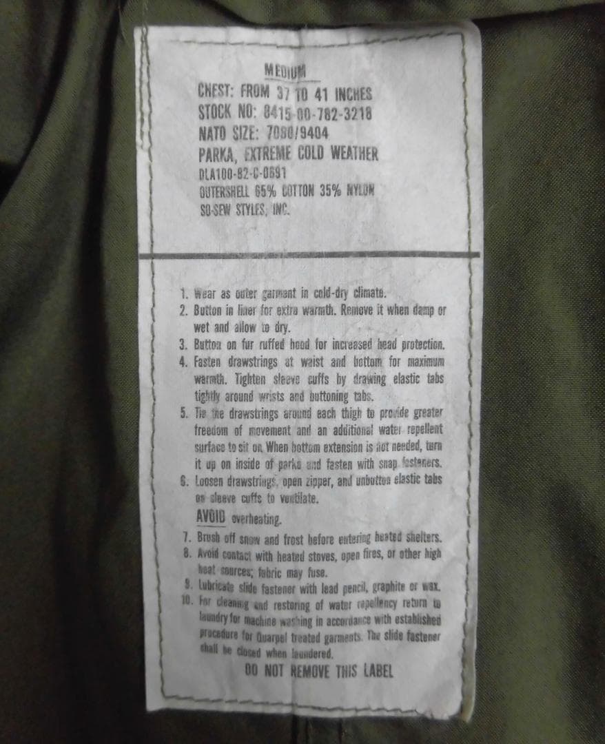 80s ビンテージ 米軍 実物 M-65 モッズコート フィッシュテールパーカー