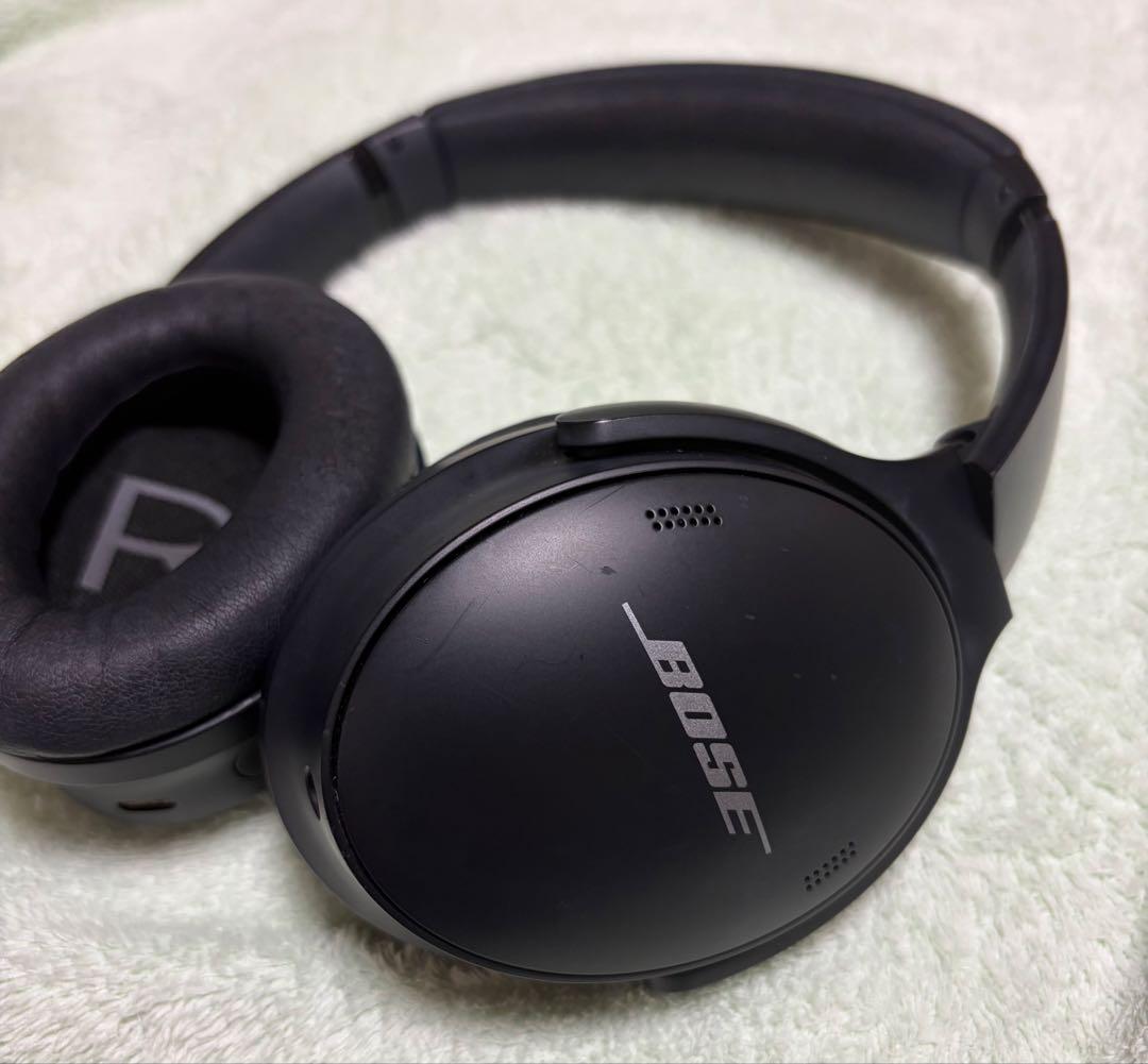 【値下げ可】BOSE ワイヤレスヘッドホン ブラック【消毒済】