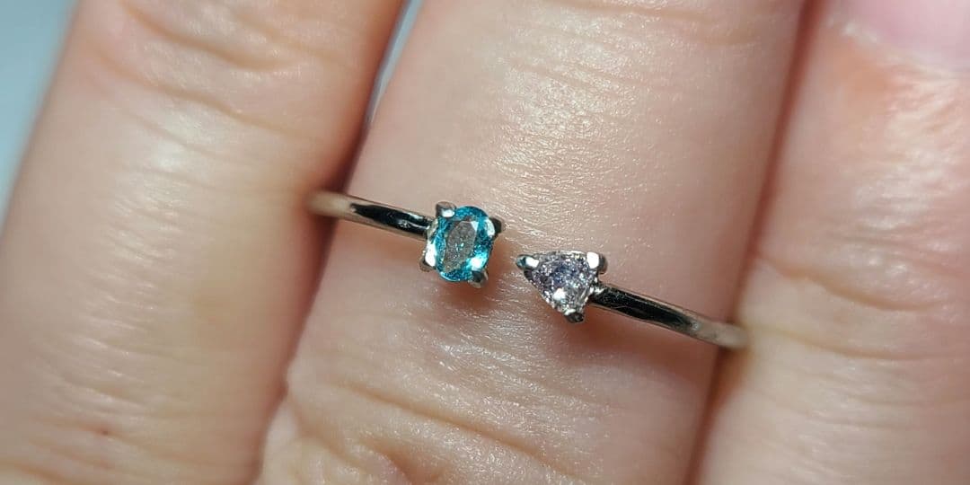 年内最後のお仕立て品の出品★バターリャパライバトルマリン&ピンクダイヤモンド★