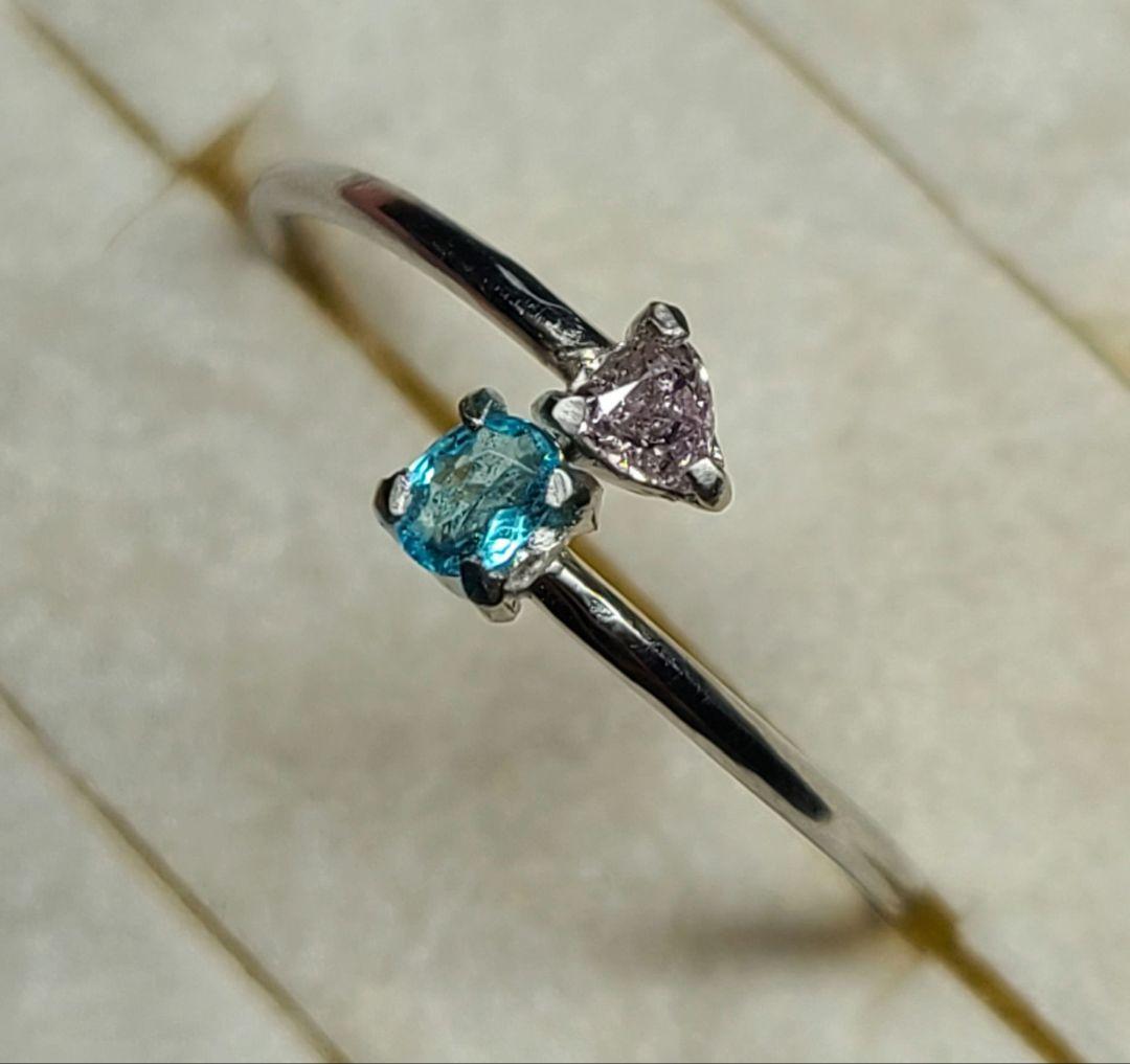 年内最後のお仕立て品の出品★バターリャパライバトルマリン&ピンクダイヤモンド★