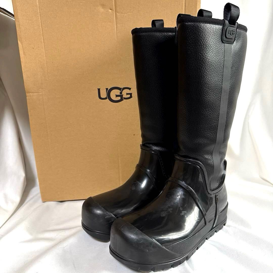 UGGアグレインクラウド トール ブラック ブーツ　スノーブーツ　レインブーツ