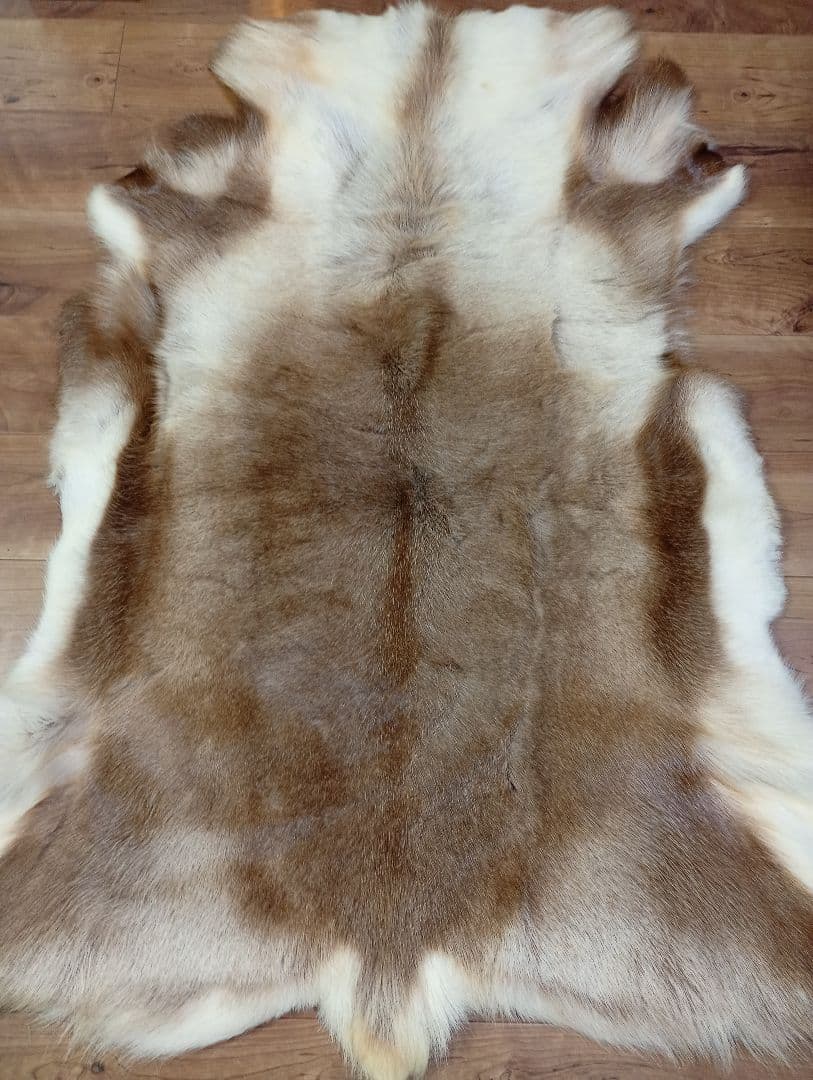 トナカイ毛皮　ラグ