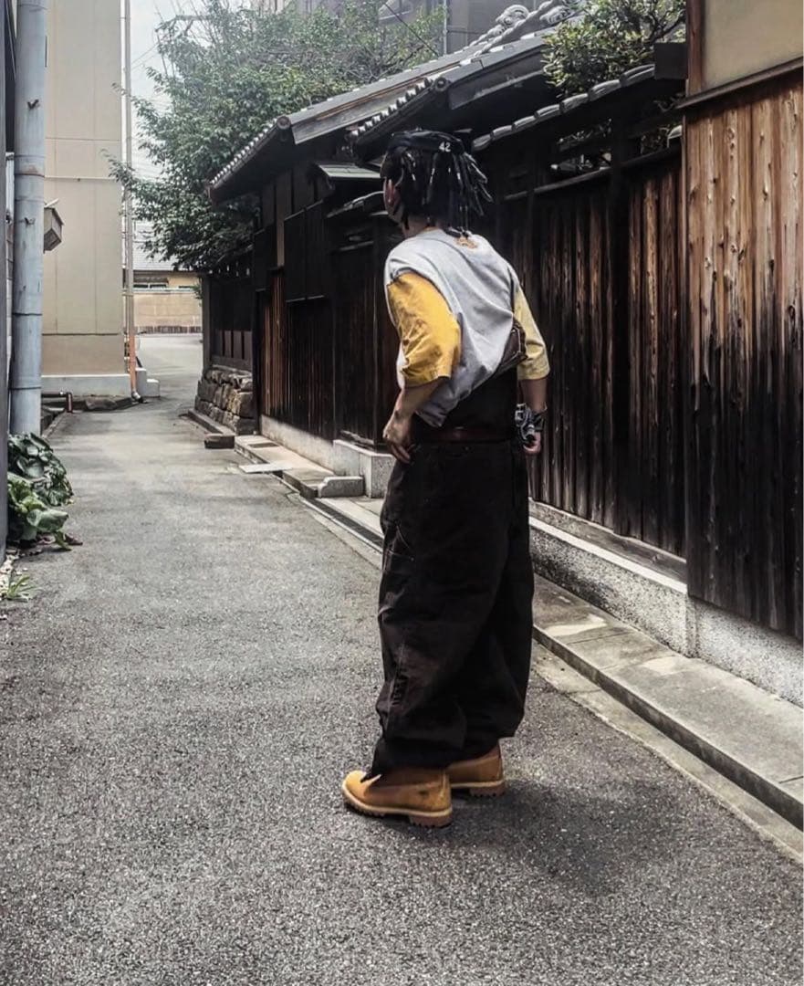 クリスクロス　カーハートオーバーオール　bboy ロカウェア　クロスカラーズ