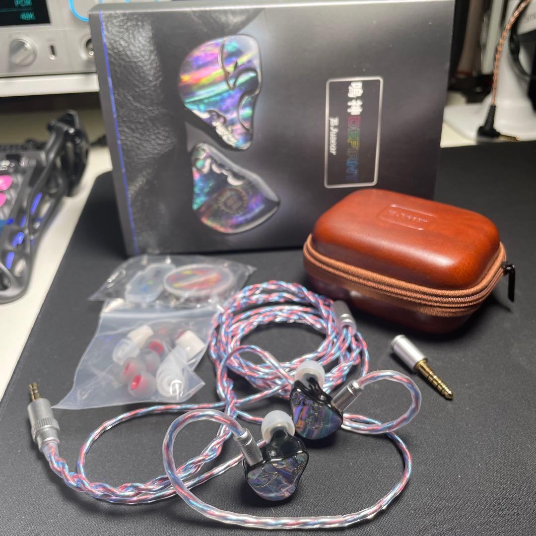 HiFiGoJuzear 鳴神Defiant 3.5-4.4mm ゲームイヤホン