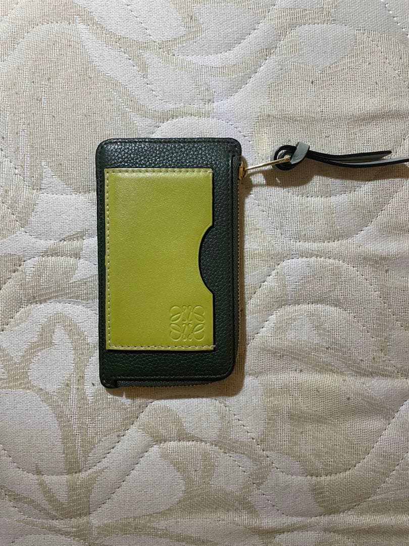ロエベ LOEWE ケース　グリーン×イエロー