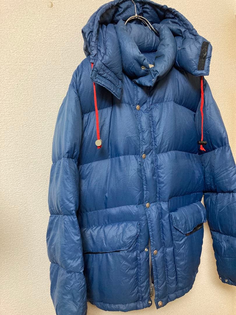 フード付 70sノースフェイス茶タグシェラパーカー ダウンジャケットUSA製