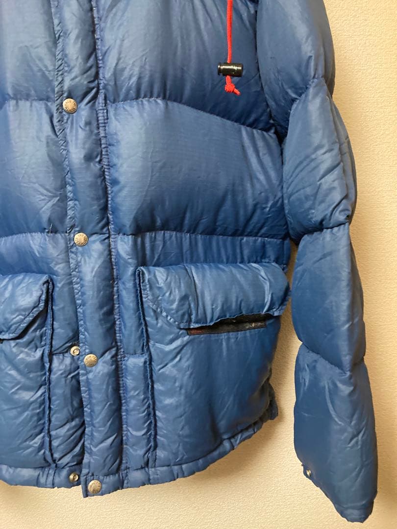 フード付 70sノースフェイス茶タグシェラパーカー ダウンジャケットUSA製