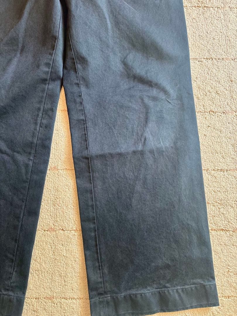 パンツ AURALEE PRODUCT DYED FINX CHINO ONE-TUCK