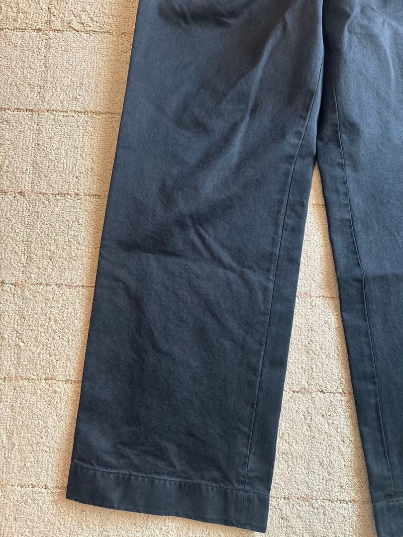 パンツ AURALEE PRODUCT DYED FINX CHINO ONE-TUCK