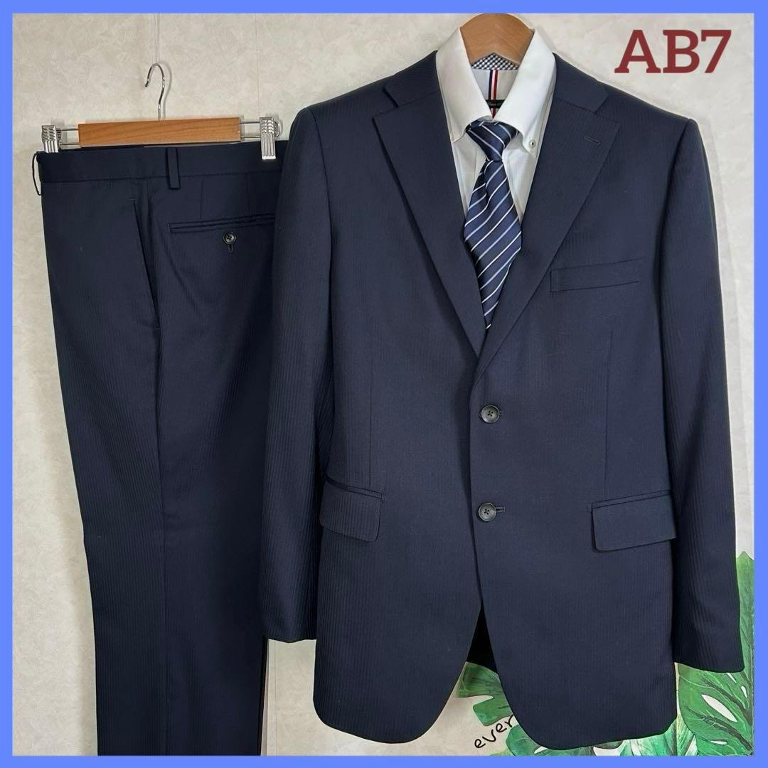 AB7✨Perfect Suit FActory セットアップスーツ ネイビー