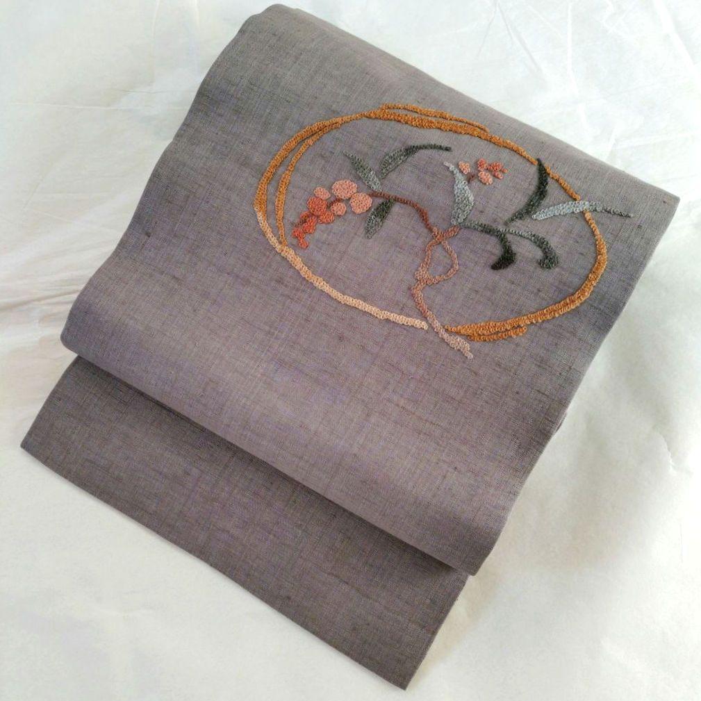 ラナン 【美品】名古屋帯 相良刺繍